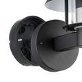 Eglo Chiappera udendørs væglampe Ø22 cm sort/hvid